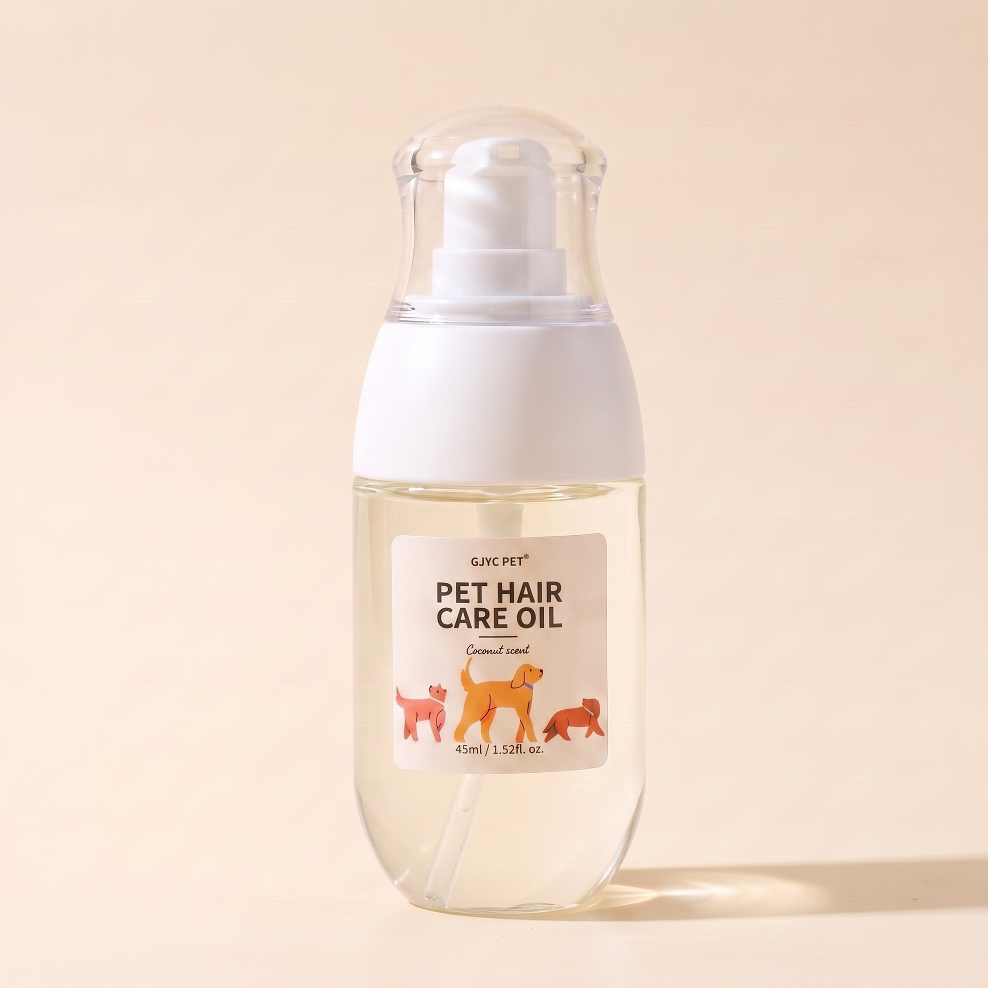Pet Hair Care Oil Spray, Coconut, close-up detail