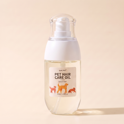 Pet Hair Care Oil Spray, Coconut, close-up detail