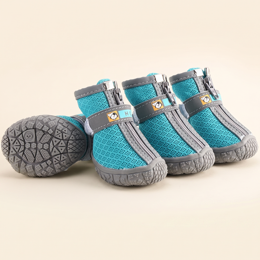 Breathable Mesh Dog Shoes, Set of 4