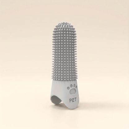 360 Degree Silicone Finger Toothbrush - grey