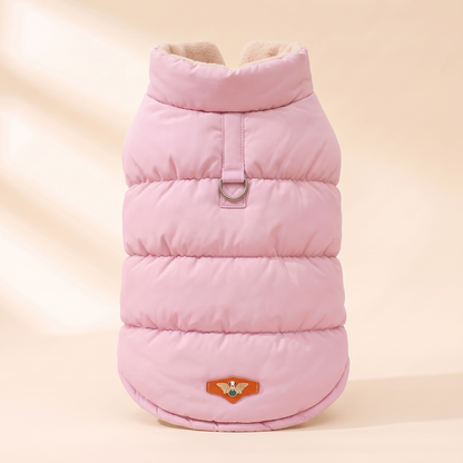 3-Layer Padded Winter Dog Jacket - pink