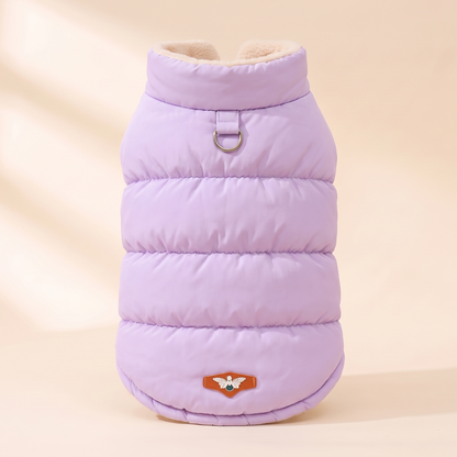 3-Layer Padded Winter Dog Jacket - purple