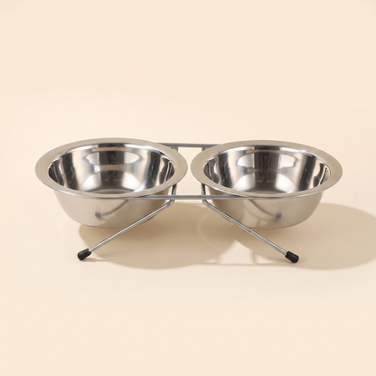 Elevated Double Bowl Feeder Stand, size medium