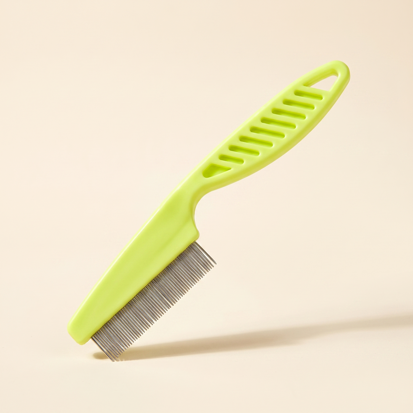 Fine-Tooth Flea Comb for Dogs and Cats in green