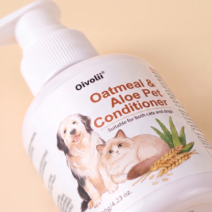 Oatmeal and Aloe Pet Conditioner, close-up detail