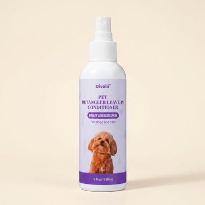 Oatmeal and Aloe Pet Conditioner - Oivolii Pet Detangler Leave-In Conditioner, Breezy Lavender Spray, 5 fl oz (150 ml) variant