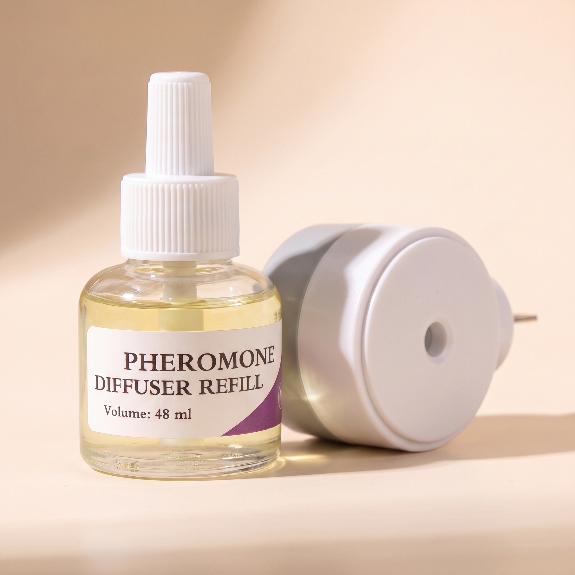 Calming Pheromone Diffuser with Refill, close-up detail