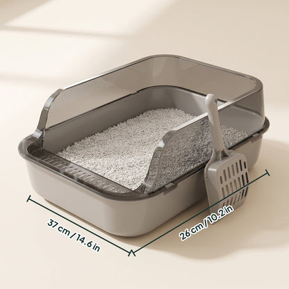 High-Sided Semi-Enclosed Litter Tray, dimensions