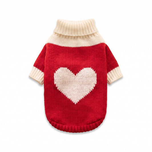Red Heart Knitted Festive Pet Sweater, XS to 3XL