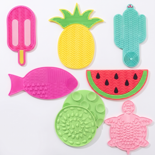 Mini Silicone Lick Mats, Novelty Shapes