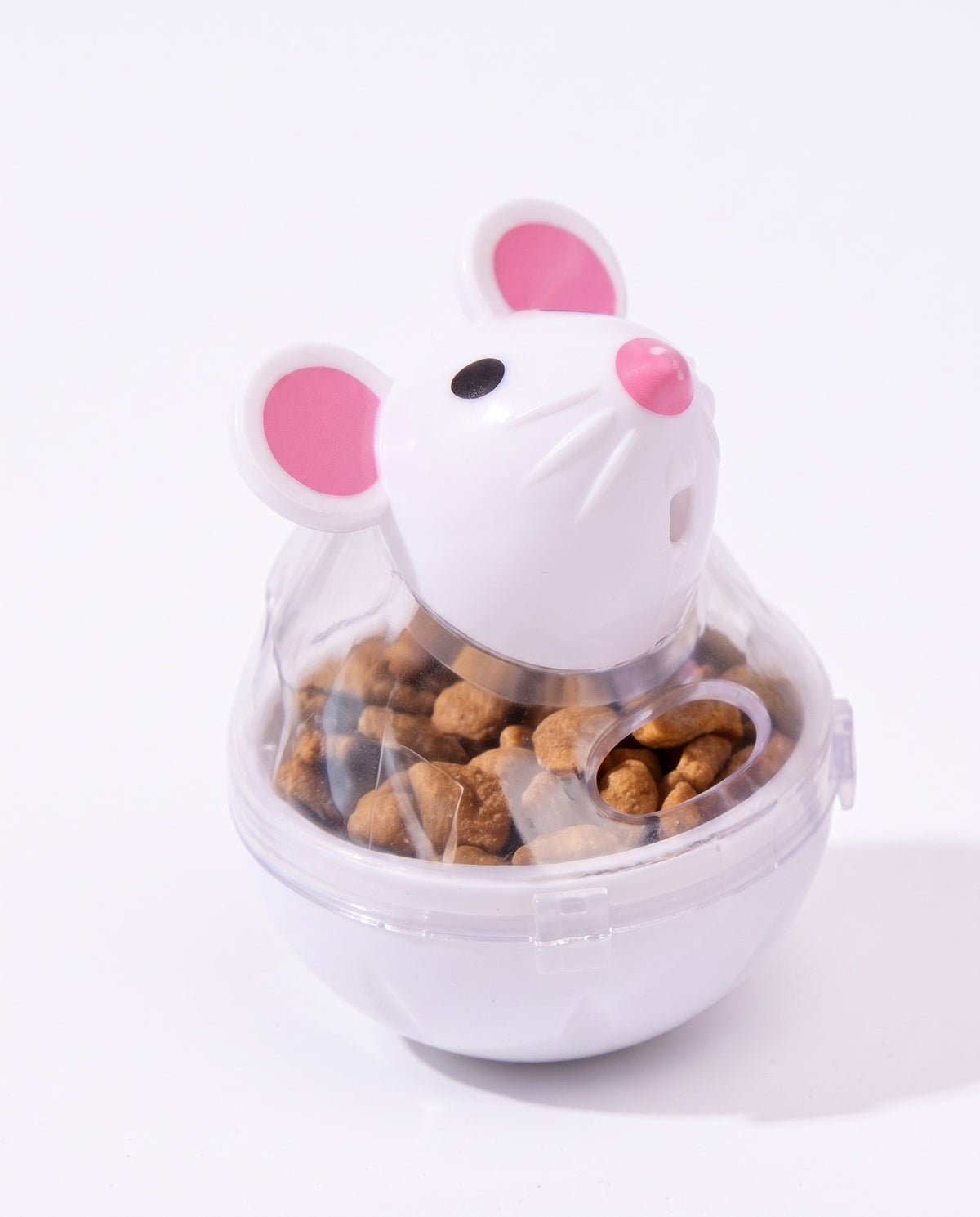 Mouse Treat Tumbler for Cats, styled in a home setting
