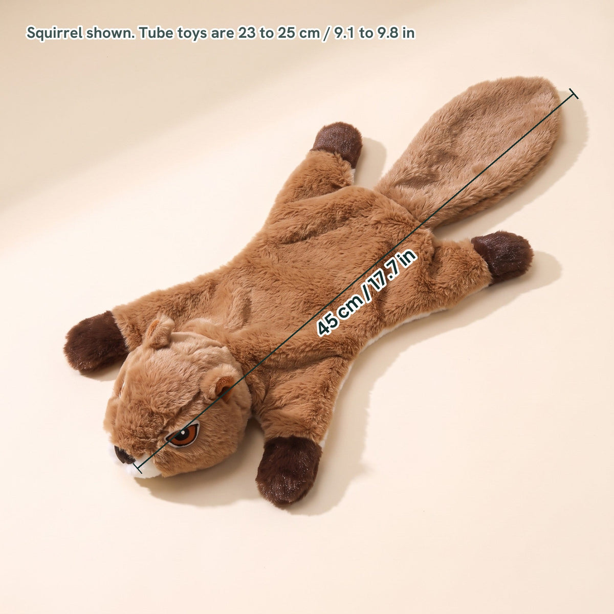 No-Stuffing Squeaky Dog Toys, dimensions