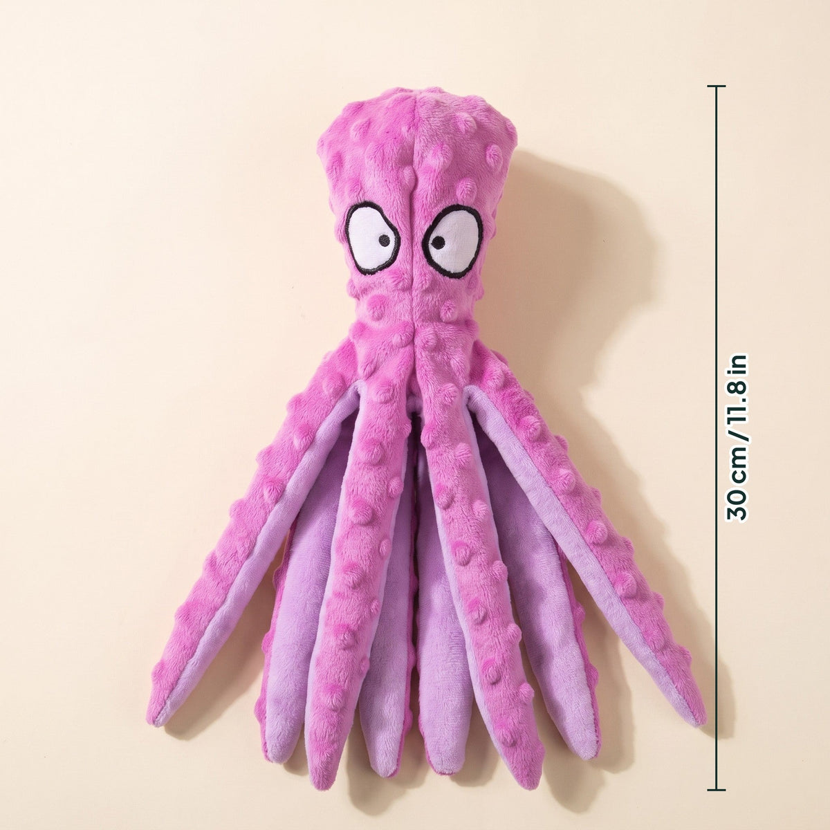 Octopus Crinkle Dog Toy, dimensions
