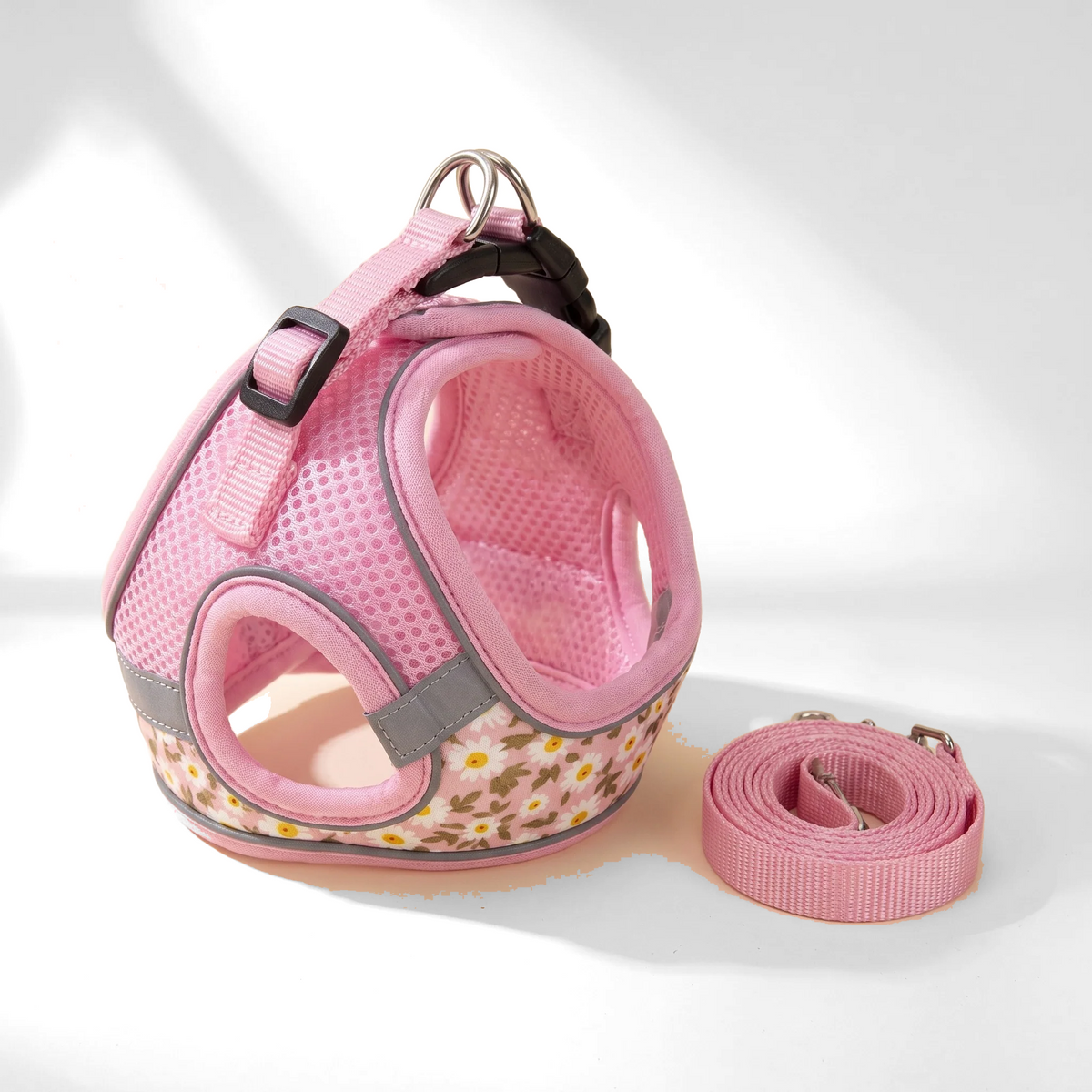 Printed Mesh Step-In Harness and Leash Set