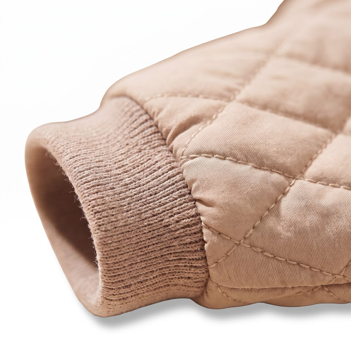 Quilted Winter Coat for Dachshunds, close-up detail