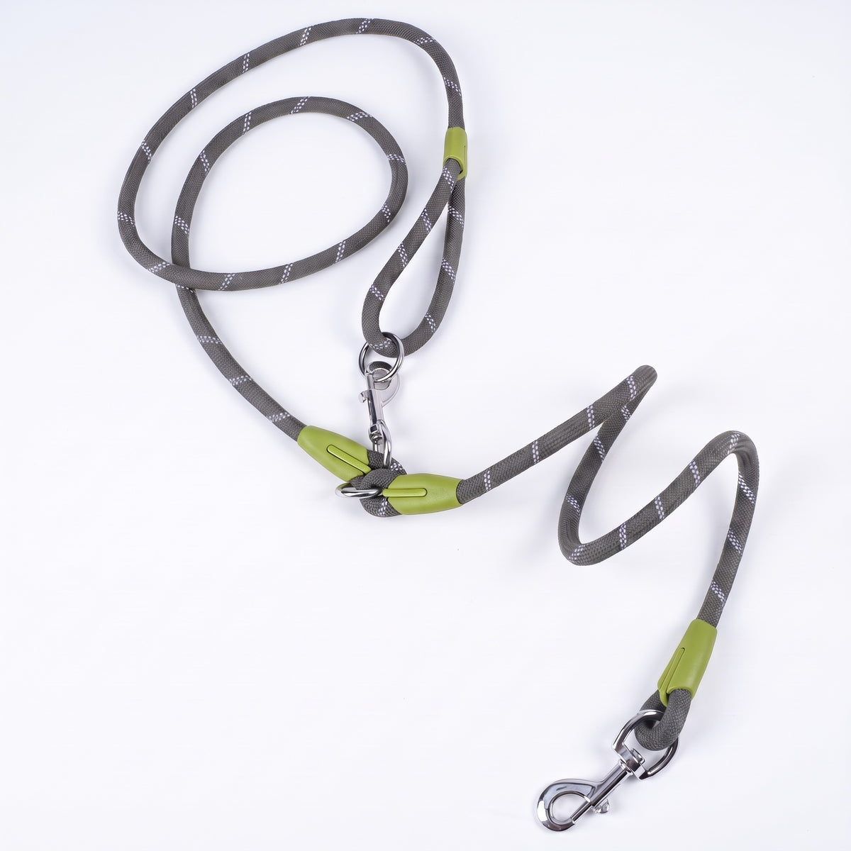 Reflective Rope Dog Leash with Alloy Hook