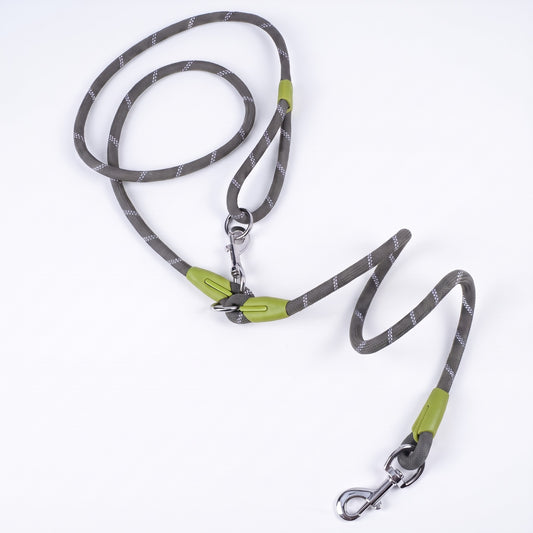Reflective Rope Dog Leash with Alloy Hook