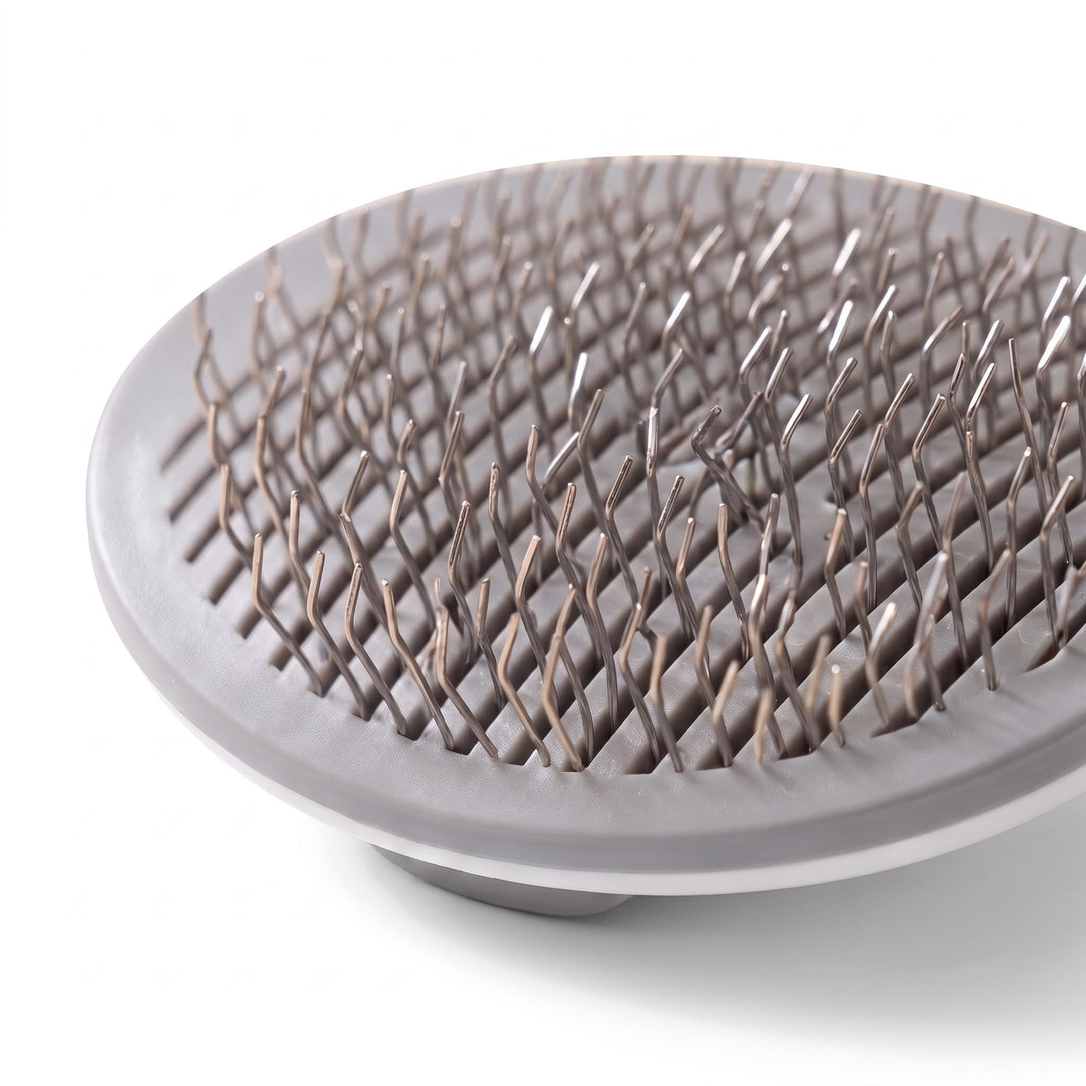 Self-Cleaning Slicker Brush, One-Click, close-up detail