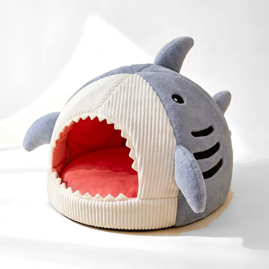 Shark Cat Cave Bed