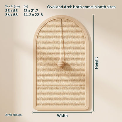 Sisal Wall Scratching Pad, dimensions