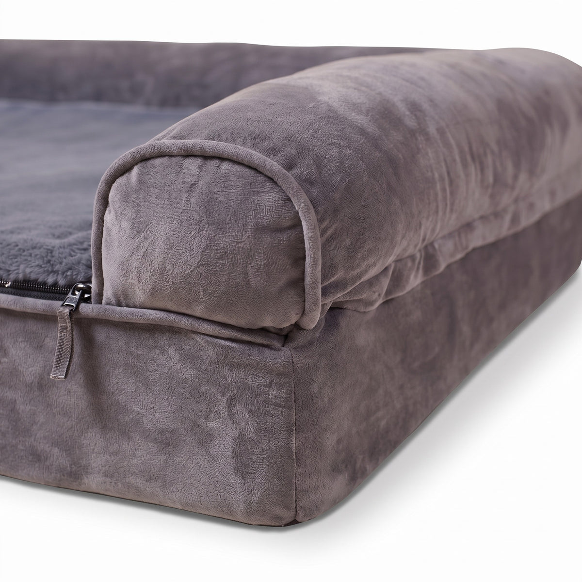 Sofa-Style Bolster Dog Bed, Waterproof, close-up detail