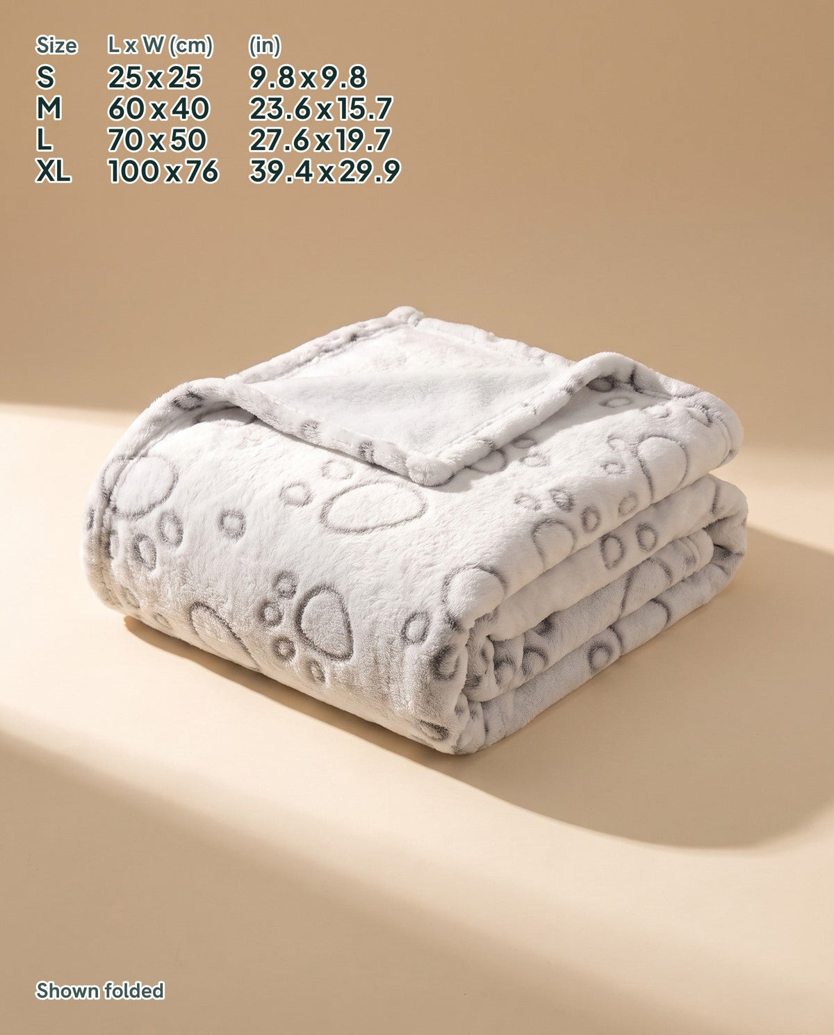 Soft Flannel Pet Blanket, dimensions