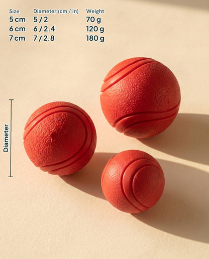 Rubber Bounce Ball, dimensions