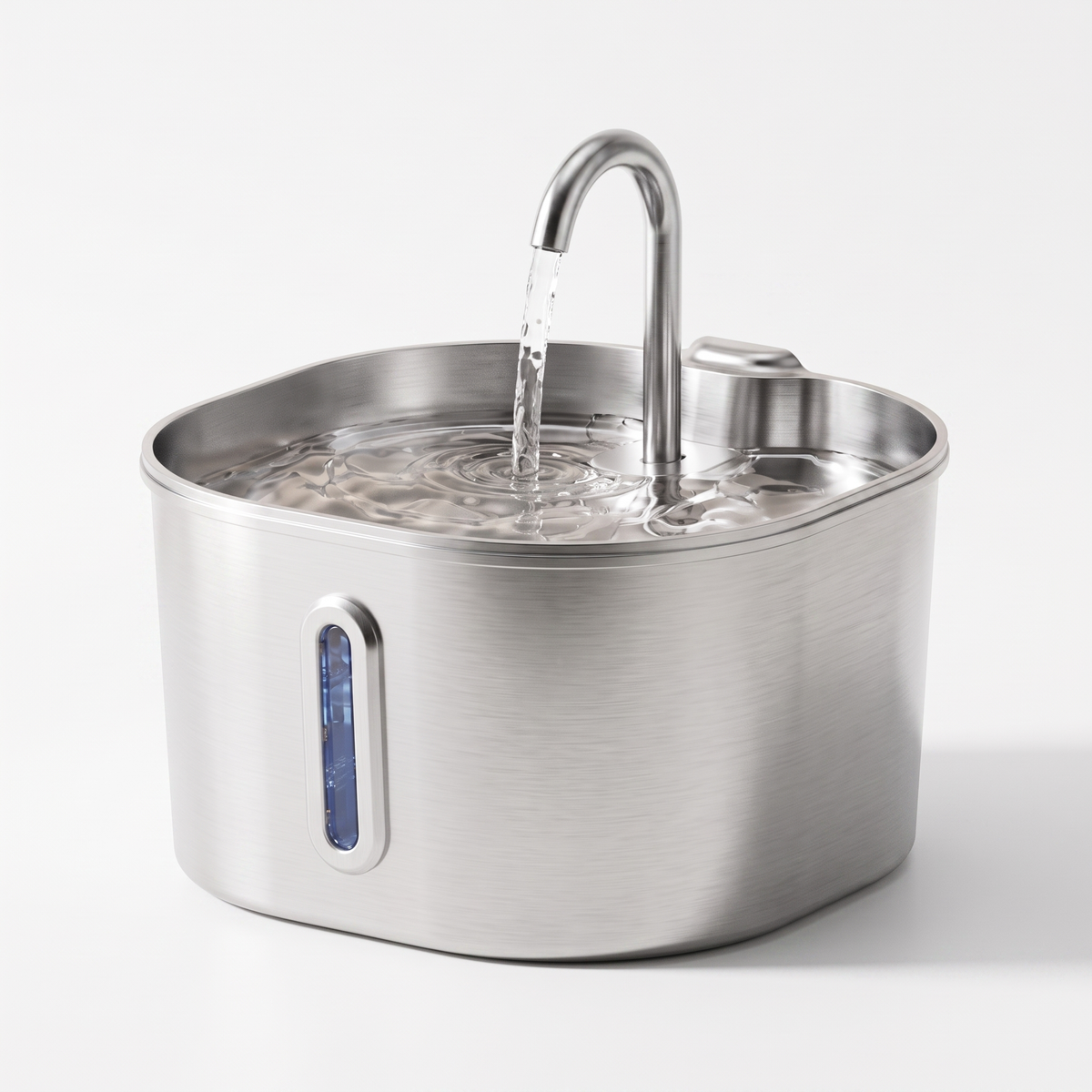 Stainless Steel Cat Water Fountain, 2.2L