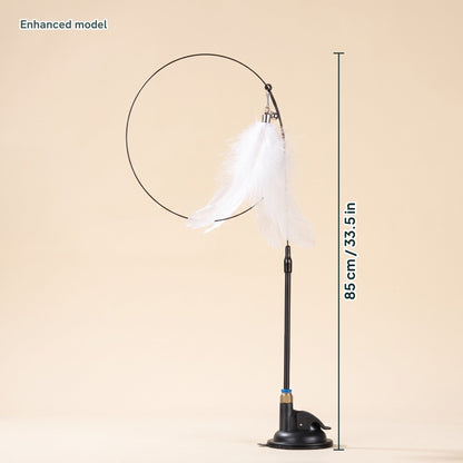 Suction Cup Feather Wand, dimensions