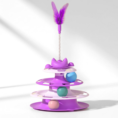 Three-Tier Turntable Cat Toy