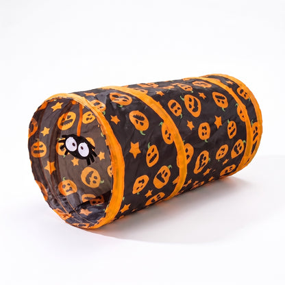 Pumpkin Print Cat Play Tunnel, var 2tunnel