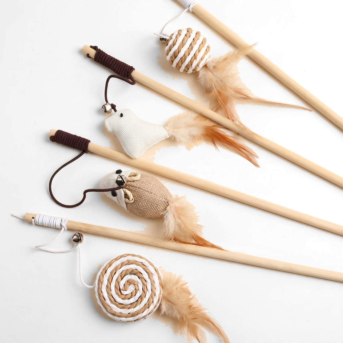 Wooden Cat Teaser Wand