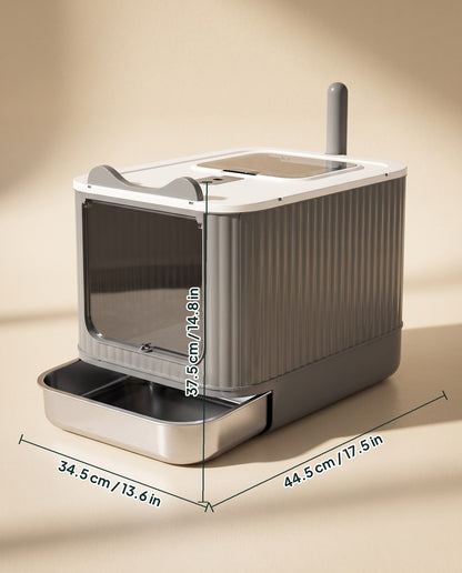 XXL Litter Box with Steel Basin, dimensions